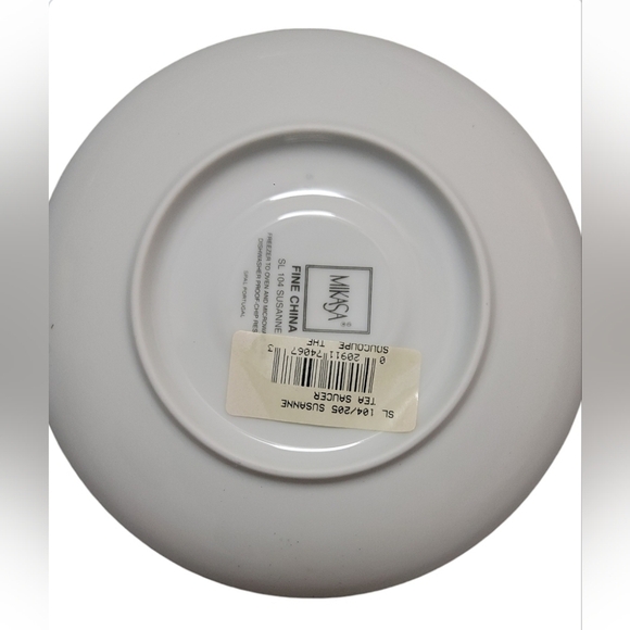 Mikasa China SL104 SUSANNE Flat Cup & Saucer Set of 2 cups and 3 Saucers NWT - Picture 7 of 10